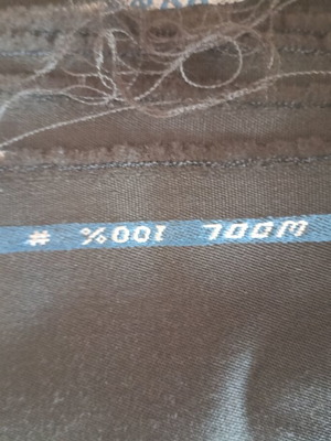 Wool fabric khaki 100% new