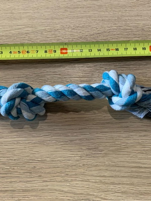 Dog Toy Rope for Small Dogs Size M 20cm New