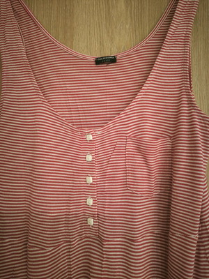 Φόρεμα Calzedonia σαν καινούργιο, ριγέ κόκκινο και λευκό, one size