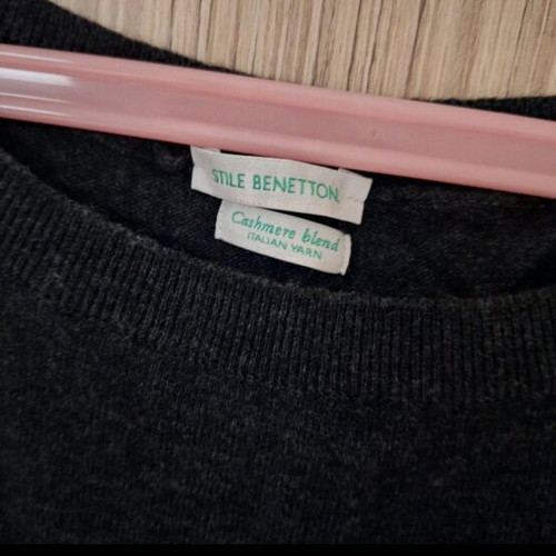 Benetton one-piece wool jumpsuit like new, xs, dark gray