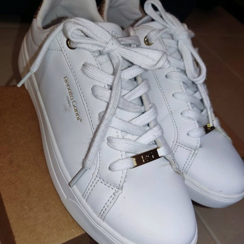 Renato Garini women's white sneakers like new, size 40