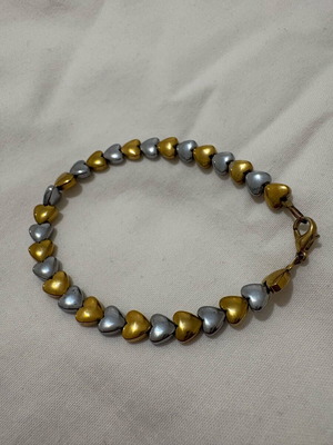 Gold and silver bracelet like new stainless steel