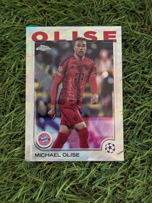 Κάρτα Topps Chrome Uefa Club Competitions 24/25 Michael Olise (Bayern) Wave Refractor καινούργια