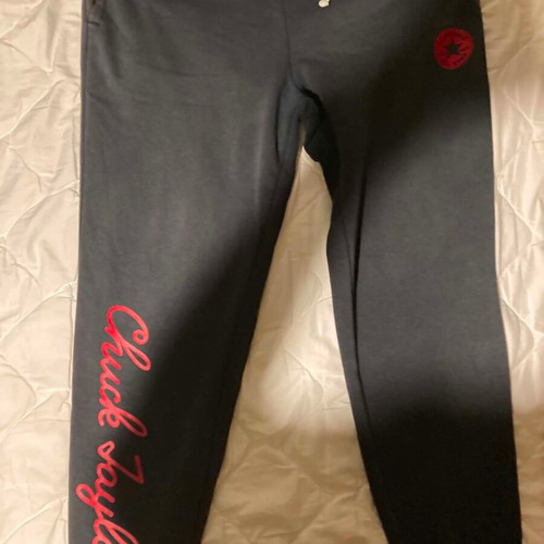 Converse Chuck Taylor M sweatpants used, black, elastic waist and cuffs
