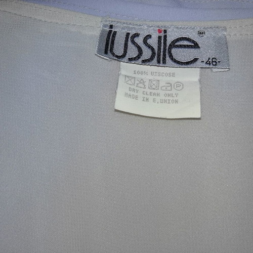 Lussile official skirt, like new, grey-sky blue and ivory muslin fabric