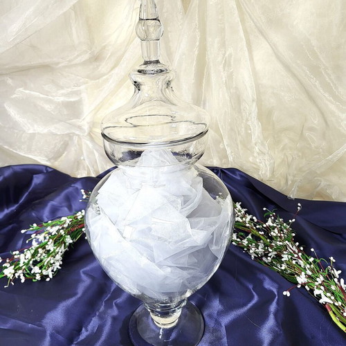 Glass Apothecary vase like new, height 60cm