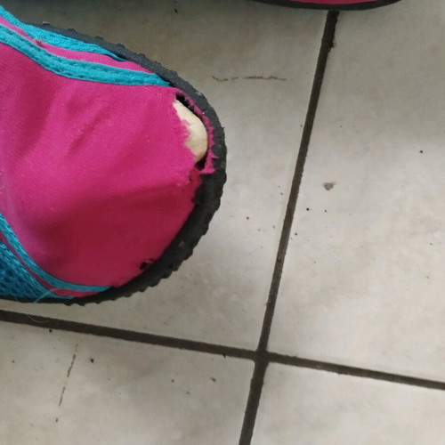 Beach shoes used, size 39-40, pink and blue