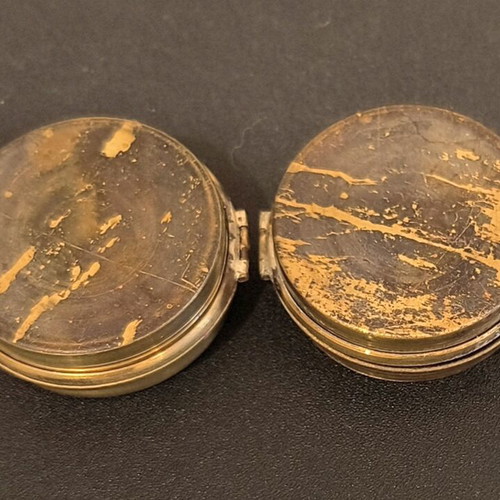 Vintage compass cases from 1936 Olympic Games used, set of 2
