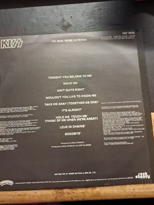 Paul Stanley Kiss vinyl record