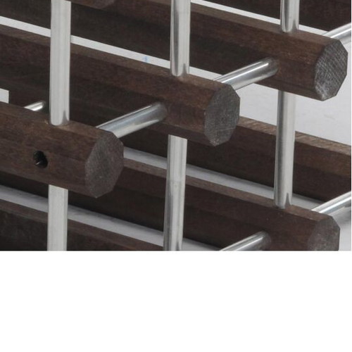 Wine bottle rack made of solid walnut wood, like new, 12 bottles