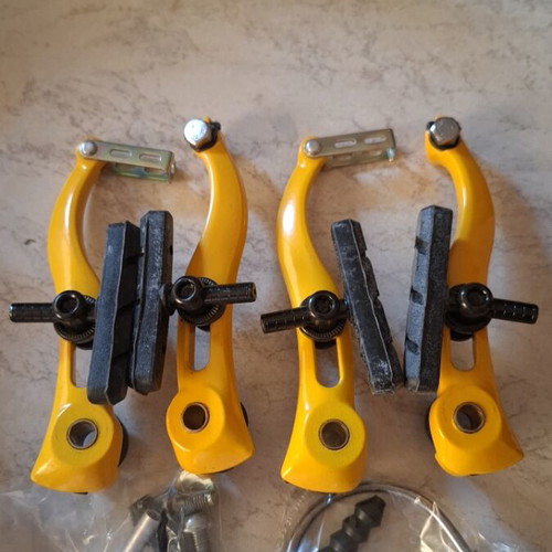 Mountain yellow brake caliper set new