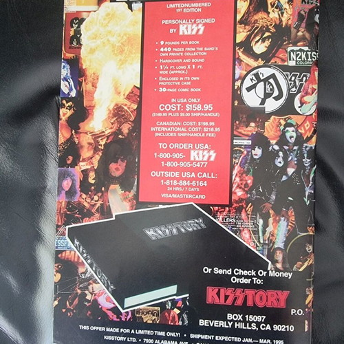Kiss 1st Worldwide Convention 1995-96 program used