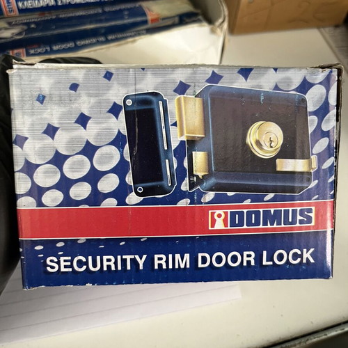 Domus Rim Lock with Left Strike Plate New