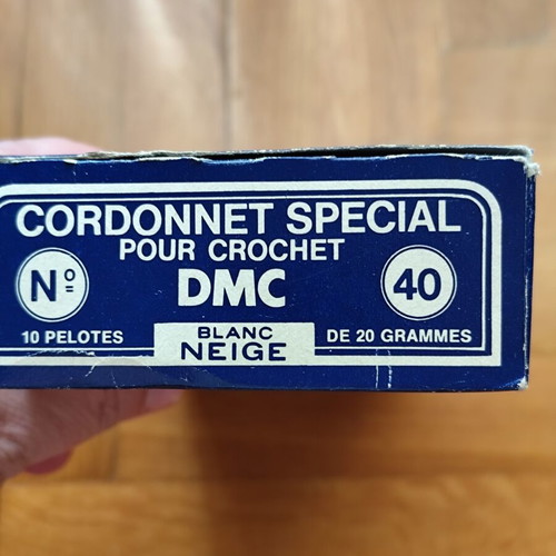 DMC cotton thread blanc neige, pack of 9, mercerized