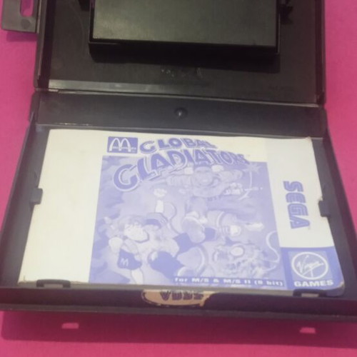 Sega Master System used with Super Tennis and Global Gladiator