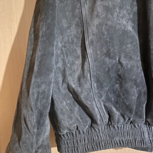 Zara leather 100% suede jacket new, grey, size M