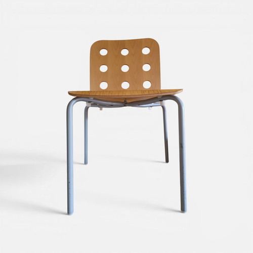 IKEA Jules chair used, wood veneer and metal frame