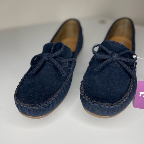 Panco navy blue suede moccasins new size 35