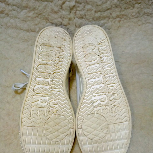 Versace Jeans Couture white sneakers used, size 40/41