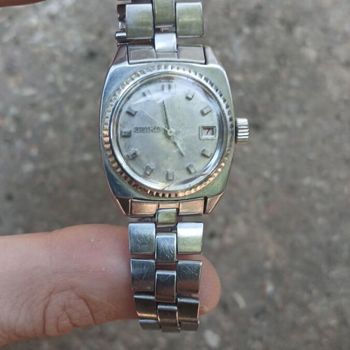 Seiko Automatic 2205-0230 women's watch used, silver