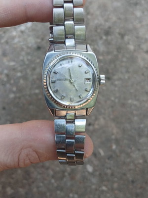 Seiko Automatic 2205-0230 women's watch used, silver