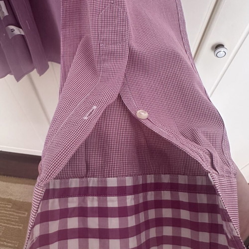 Navy & Green shirt size Large pink like new