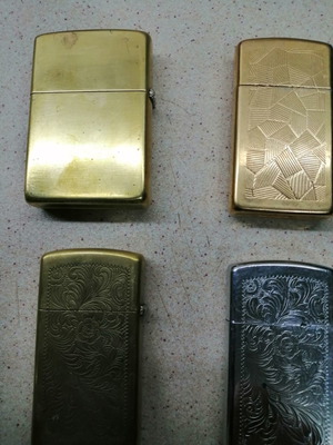 Αναπτήρες Zippo μεταχειρισμένοι, πακέτο 4