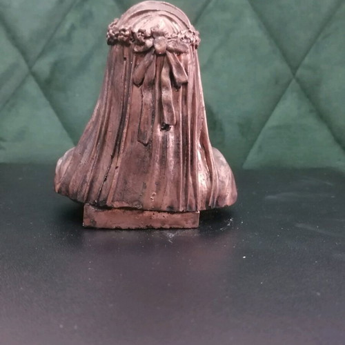 Gypsum statue replica "Veiled Lady" by Raffaele Monti new