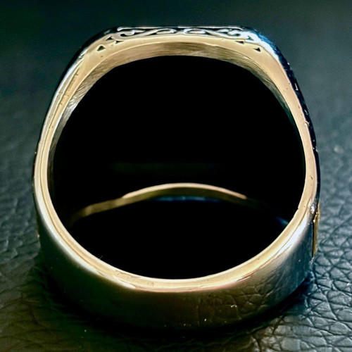 Vegvisir & Yggdrasil ring, US 13, 316L stainless steel