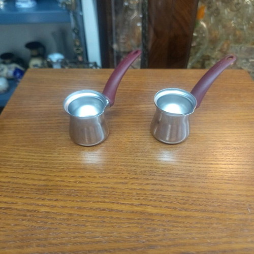 KORMAZ stainless steel coffee pots set new, 2 pieces