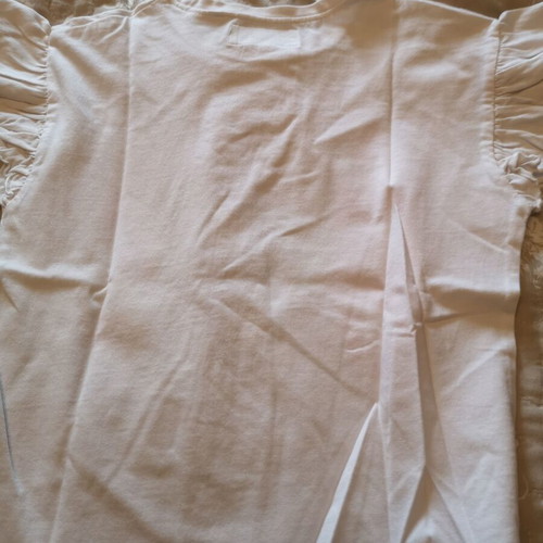 Zara girls' t-shirt size 116 cm used, white