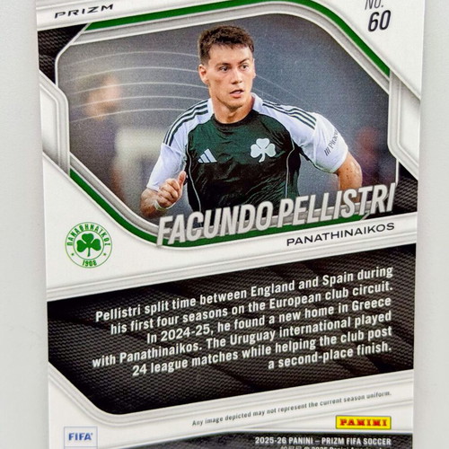 Panini FIFA Prizm 2025/26 Facundo Pellistri Pink Mosaic Parallel card new