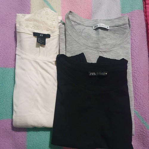Blouses set of 3 like new, size L