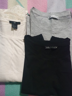 Blouses set of 3 like new, size L
