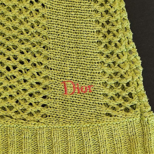 Christian Dior Boutique knit sweater green like new authentic