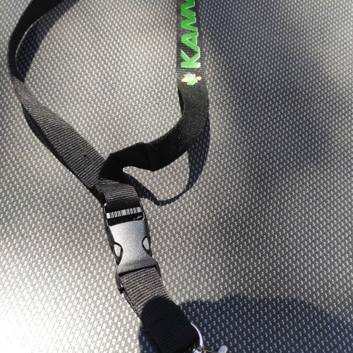 Keychain lanyard black, new