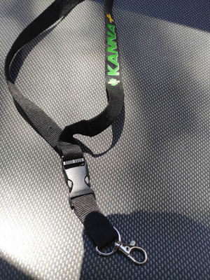 Keychain lanyard black, new