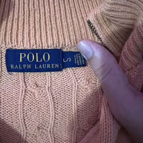 Polo Ralph Lauren Cable-Knit Sweater Salmon like new