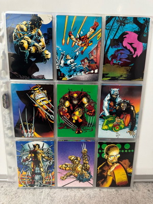 Wolverine From Then Til Now 2 Complete Base Set σαν καινούργιο, Marvel 1992 trading cards