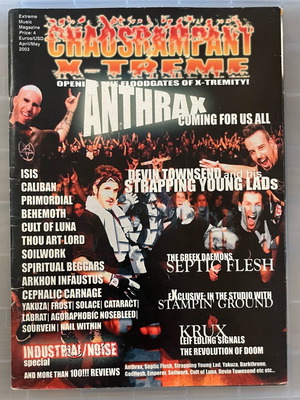 ChaosRampant X-Treme April/May 2003 issue used, extreme music magazine