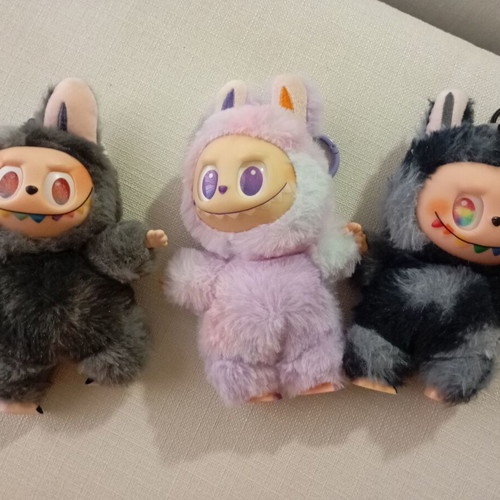 Labubu plush toys, set of 3