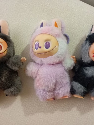 Labubu plush toys, set of 3