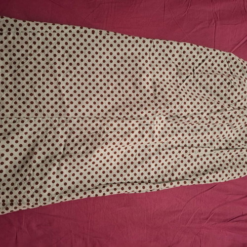 Zara skirt like new, soft pistachio with brown polka dots, size S