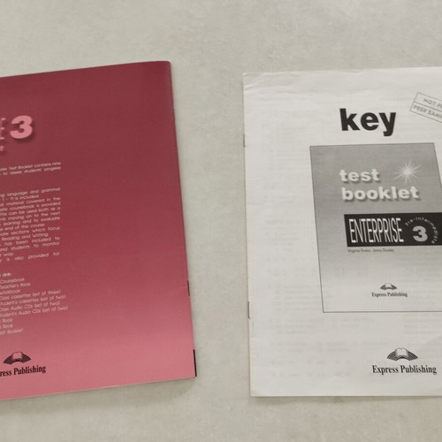 Enterprise 3 Pre-Intermediate Test Books and Audio Cassettes set like new