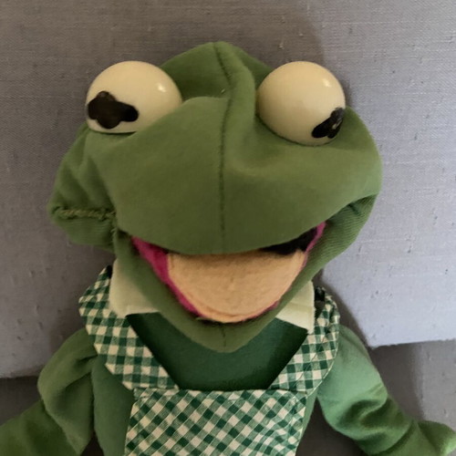 Vintage Kermit the Frog plush toy from early 80s