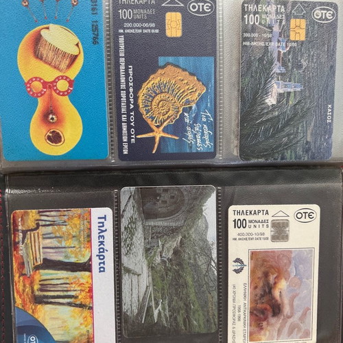 Phone cards used, pack of 30, 1990-2000 decade with case gift