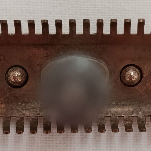 Collectible Open Comb Safety Razor used, brass head, 1940s–50s