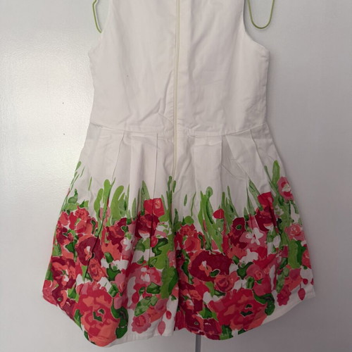 Trax dress with bolero, like new, cotton, white and pink, age 6