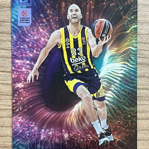 2023-24 Panini Donruss Euroleague Basketball Night Moves SSP Nick Calathes card like new