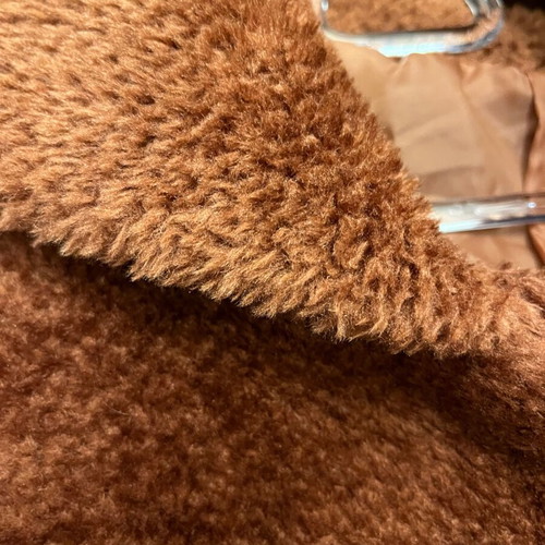 Teddy jacket like new, warm cinnamon color